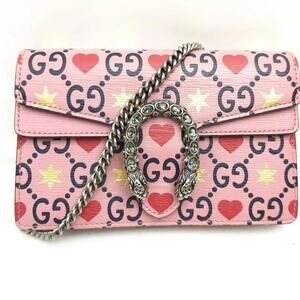Gucci GG Pink Red Yellow Silver Black Dionysus Hearts Stars Mini Crossbody Bag